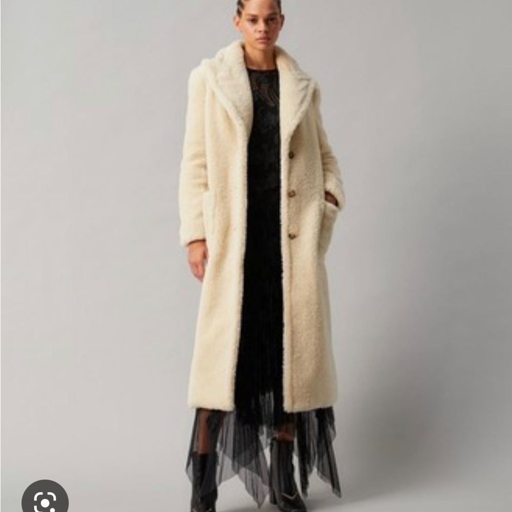 Tory Burch Faux Shearling Coat